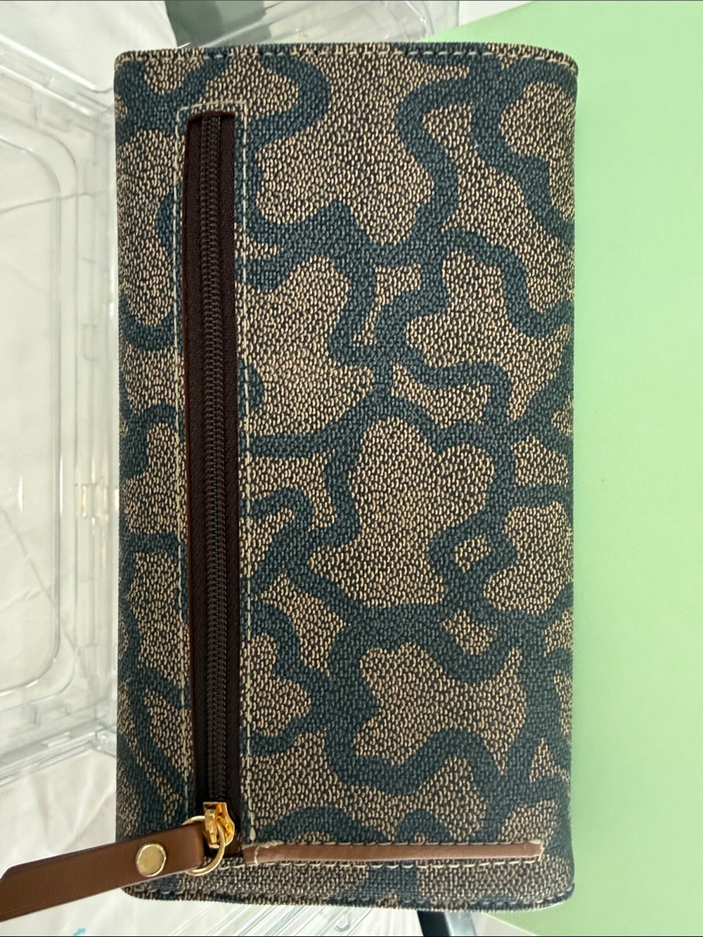 TOUS Brown and Tan Signature Continental Wallet - Picture 2 of 3
